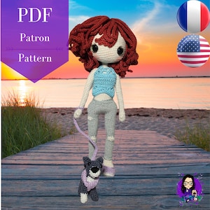 Häkelpuppe PDF-Muster – Lou und Lina