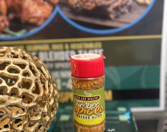Tamboo Seafood Seasoning Rub | Herb Blend for Fish & Shrimp | All-Natural Seafood Seasoning – 4 oz