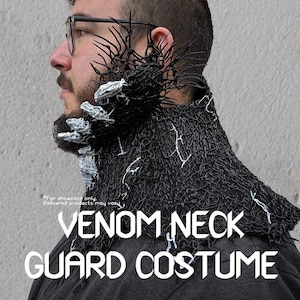 Symbiote (Schwarz) Neck Guard Kostüm