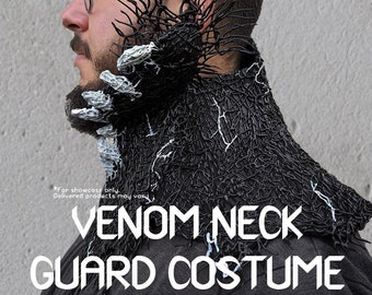 Symbiote (Black) Neck Guard Costume