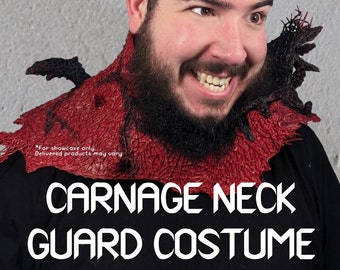 Disfraz de protector de cuello de simbionte (rojo)