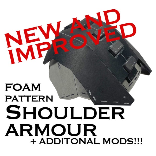 Cosplay Foam Shoulder Armour - DIGITAL TEMPLATE