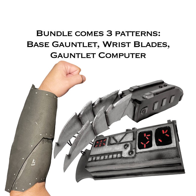 Alien Hunter Gauntlet Gear BUNDLE - DIGITAL TEMPLATE - Etsy