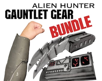 Alien Hunter Gauntlet Gear BUNDLE - DIGITAL TEMPLATE
