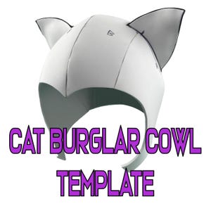 Cat Burglar Cowl / Mask - DIGITAL TEMPLATE