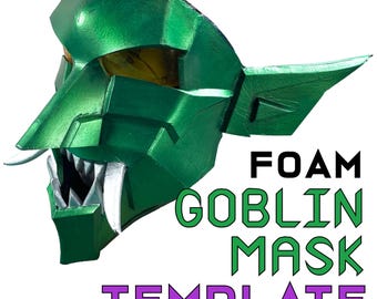 Cosplay Foam Goblin Mask - DIGITAL PATTERN