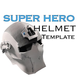 Foam Super Hero Cosplay Helmet - DIGITAL TEMPLATE