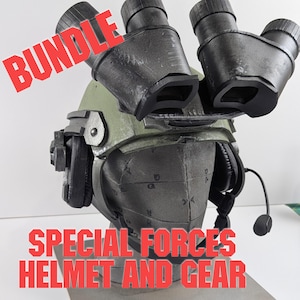 Casco + equipaggiamento delle forze speciali - PACCHETTO 3 in 1 - MODELLO DIGITALE