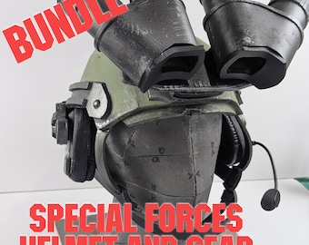 Special Forces Helmet + Gear - 3 in 1 BUNDLE - DIGITAL TEMPLATE