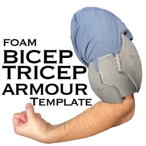 Cosplay Bicep n&#39; Tricep Foam Armour - DIGITAL TEMPLATE