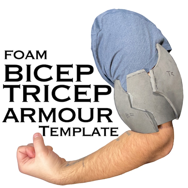 Cosplay Bicep n' Tricep Foam Armour - DIGITAL TEMPLATE