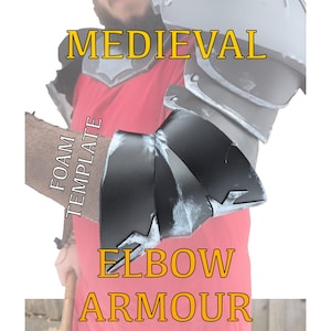 Medieval Foam Elbow Armour (Couter) - DIGITAL TEMPLATE