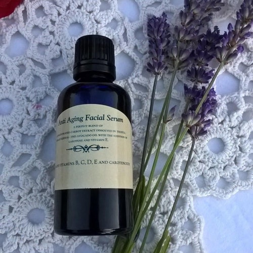 Anti Aging Facial Serum Avocado oil Apricot kernal oil thistle oil with essential oils omega 6 omega 9