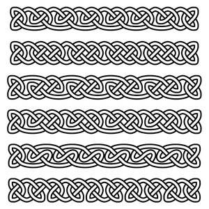 Celtic Borders Knotwork SVG Vector Files Collection 1 for - Etsy