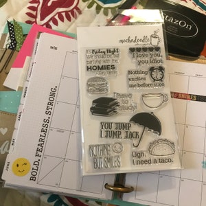 Nothing But Smiles Clear Stamp Set Gilmore Stamps Planner Journal stamps Gilmore Girls Rory Gilmore