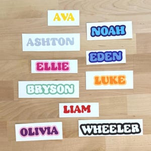 Custom Waterproof Name Sticker