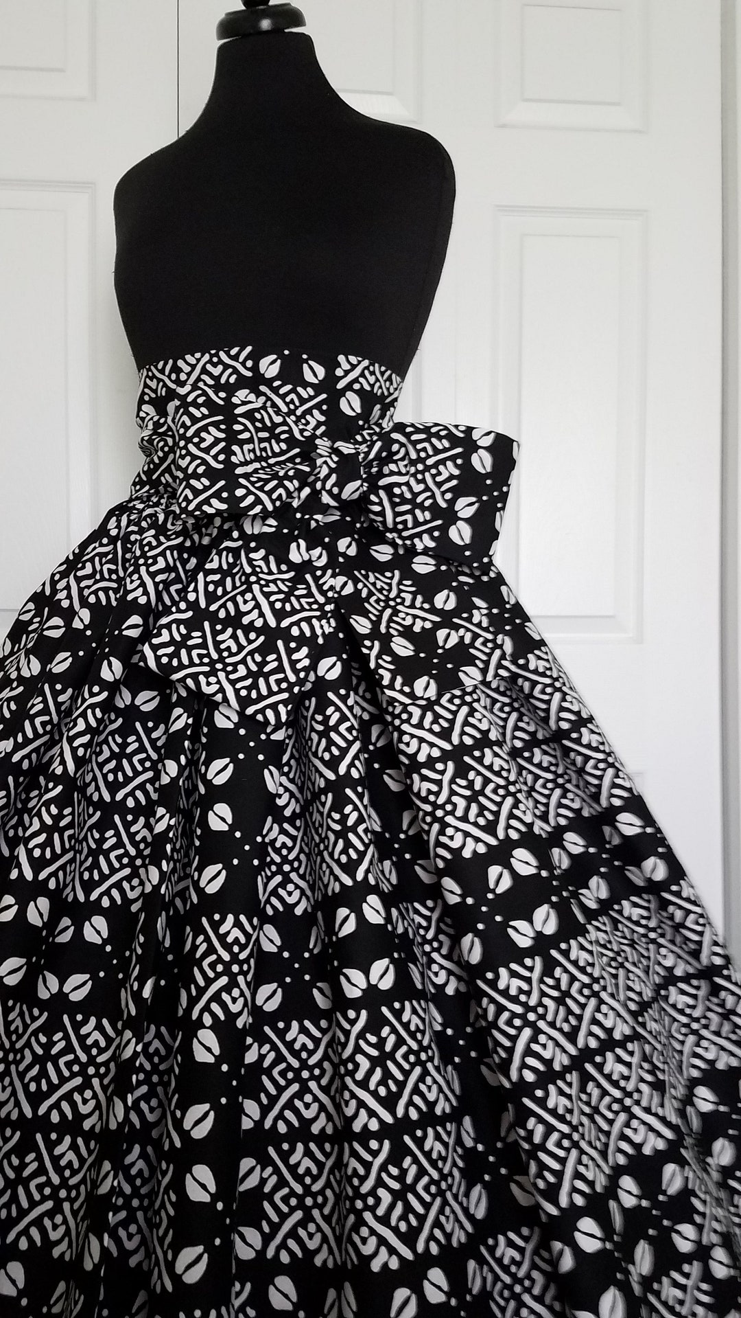 African Goddess Cowrie Shells Skirt Floor Length Skirt With Pockets ...