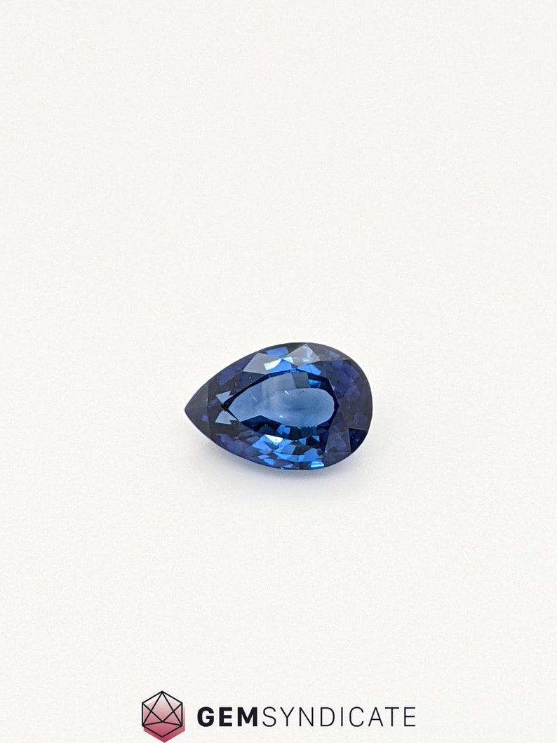 Sophisticated Pear Shape Blue Sapphire 2.02ct - Etsy