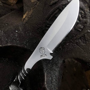 Drop Point Railroad Spike Knife image 1