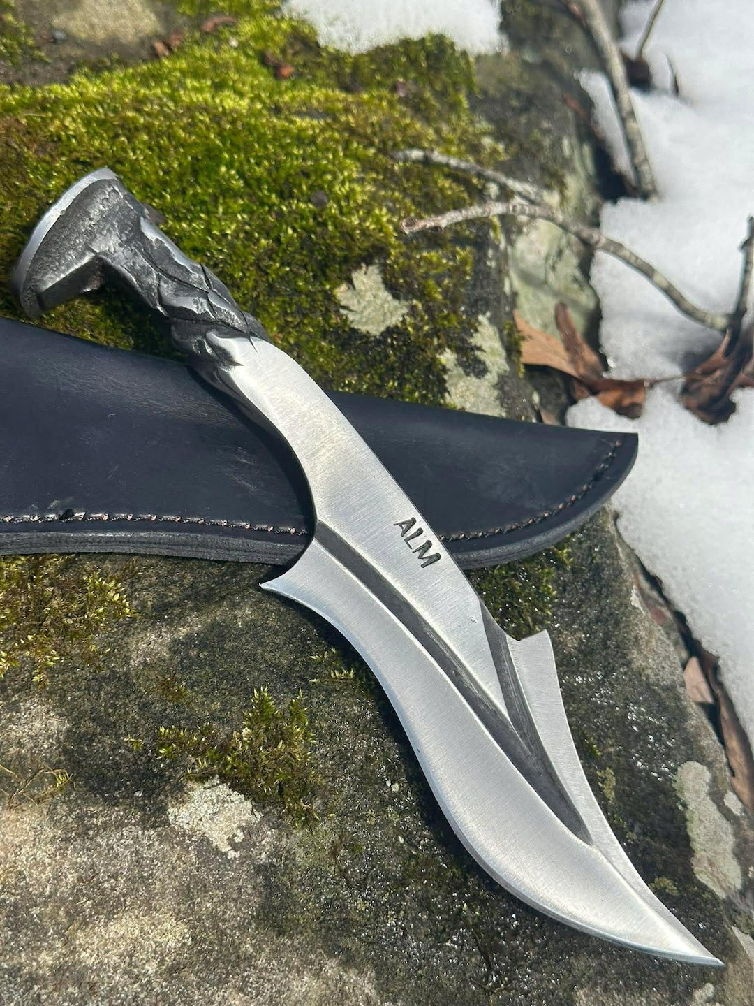 『激レア』The Knife in spun America Andy Alm Pineapple Harpoon Railroad Spike Knife - Etsy Canada