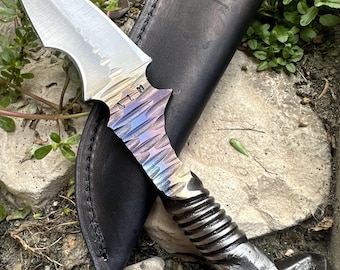 Andy Alm Triceratops Railroad Spike Knife