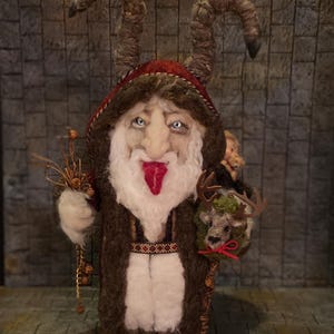 Wool felted Krampus