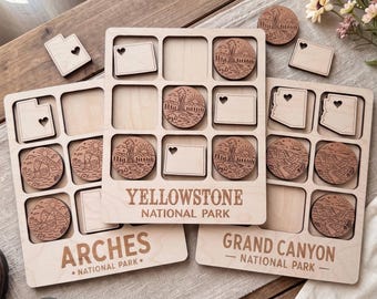 National Park Tic Tac Toe | Park Lover Gift