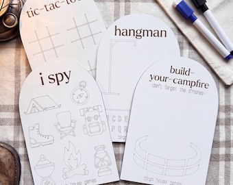 Camping Dry Erase Busy Bag | Outdoor Family Games