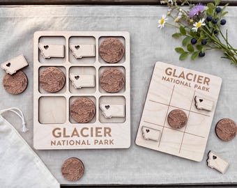 Glacier National Park Tic Tac Toe | National Park Gift