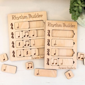 Rhythm Builder//teacher tools//music education//piano teachers//elementary music//music theory image 1