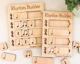 Rhythm Builder//teacher tools//music education//piano teachers//elementary music//music theory