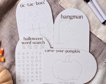 Halloween Dry Erase Busy Bag | Kids Spooky Party Games