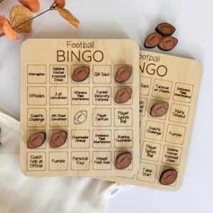 Juego de bingo de fútbol: aficionado al fútbol, NFL, NCAA, fútbol de fantasía, liga de fútbol