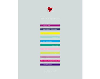 808s & Heartbreak - Kanye West Minimalist Poster