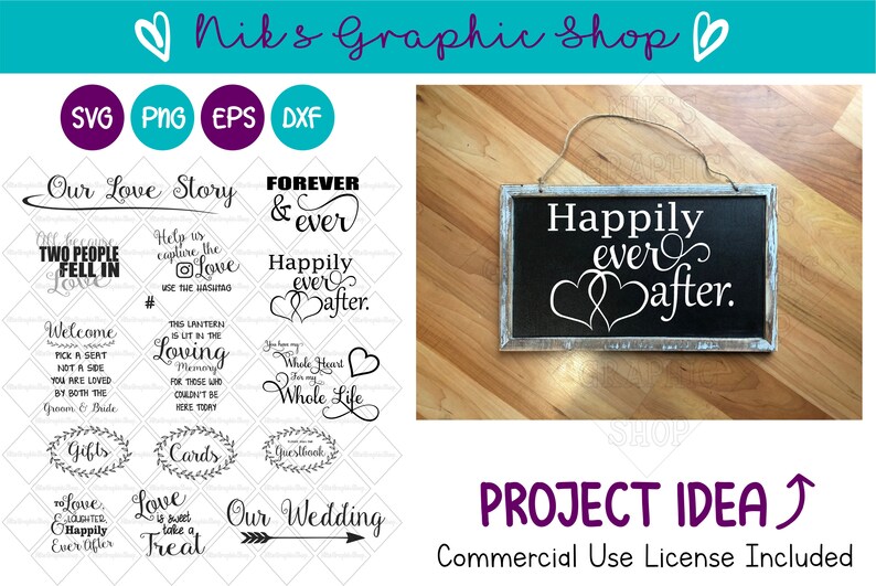 Download Wedding Sign Svgs Wedding Svg Sign Svgs Love Svgs Etsy