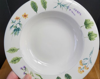 s Mikasa Wildflowers Rimmed Soup Bowl FL751