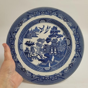 Johnson Brothers Willow Blue Dinner Plate (Blue Willow) Earthenware
