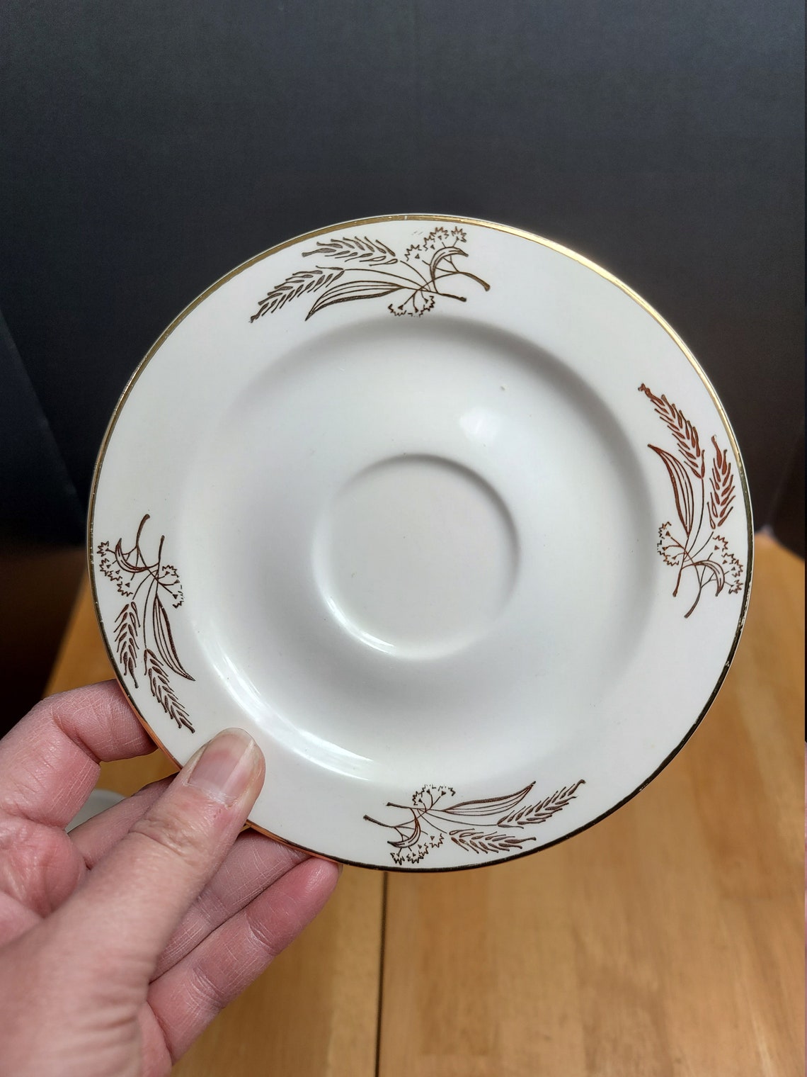 Lifetime China Prairie Gold Cup & Saucer Set Gold Wheat Design Etsy