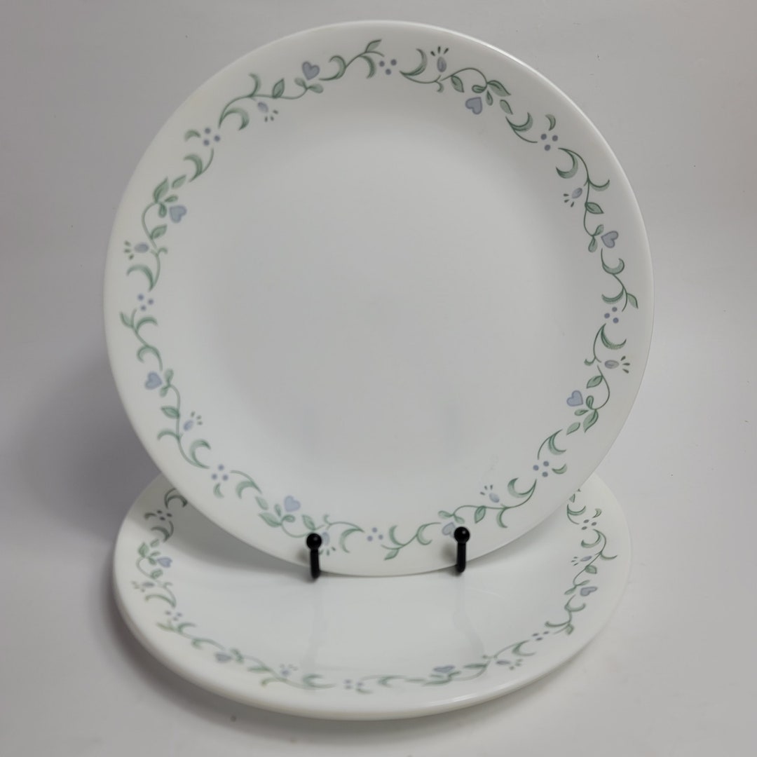THREE Corning Corelle Country Cottage Dinner Plates Lavender Flowers