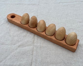 Egg Tray, Egg Holder, Handmade, Farm Fresh Eggs, Rustic, Countertop Storage, Walnut, Cherry, Maple, Egg Basket