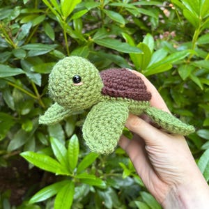 Crochet Turtle Plushie! Cute handmade Turtle stuffed toy
