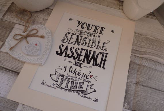 Outlander Inspiriert Print Sie Sind Keine Verra Vernünftige Etsy