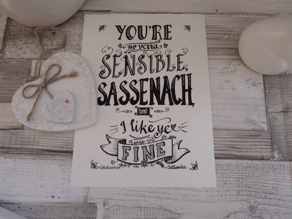 Outlander Inspiriert Print Sie Sind Keine Verra Vernünftige Etsy