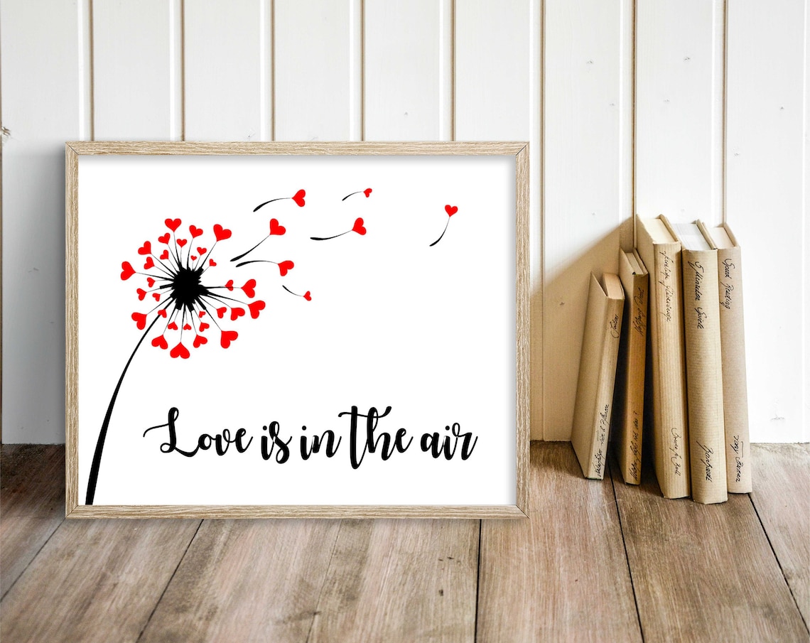 Love is in the Air Printable Love is in the Air Valentines | Etsy