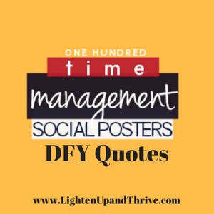 100 DFY Time Management-thema sociale media grafische citaten, inspirerende citaten, blogpostcitaten, digitale DOWNLOAD