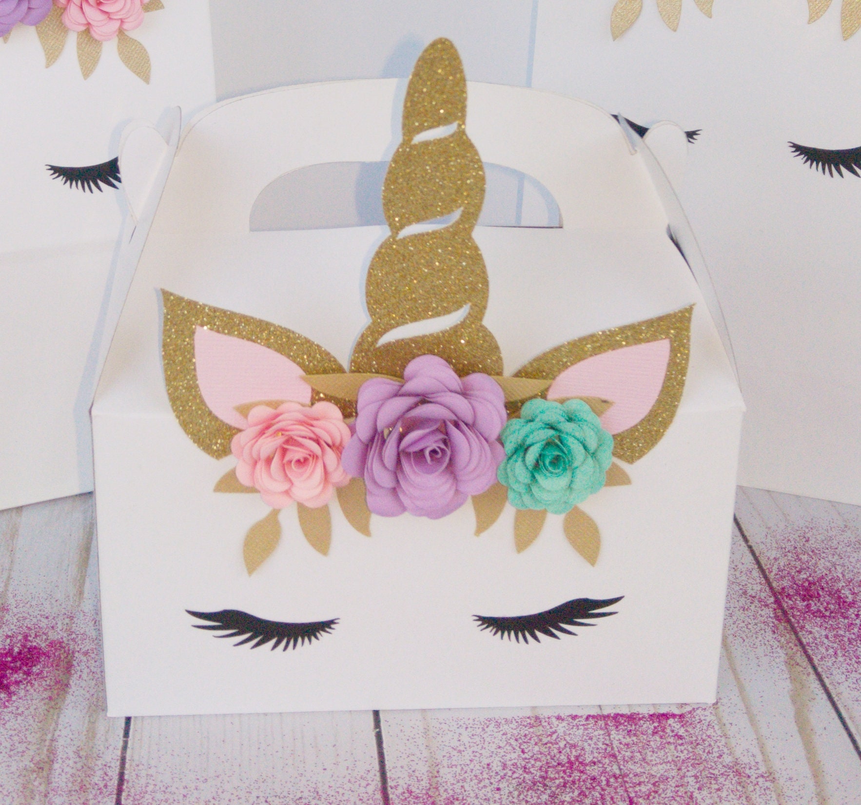 Unicorn Favor Box Unicorn Party Favor Unicorn Birthday Party Etsy