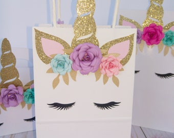 Unicorn Favor Bag, Unicorn Party Favor, Unicorn Birthday Party, Girls Birthday