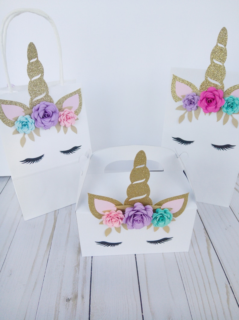 Unicorn Favor Bag Unicorn Party Favor Unicorn Birthday Party Etsy