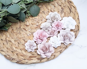 Rose Ombre Paper Flowers, Rosettes, Wedding Decor