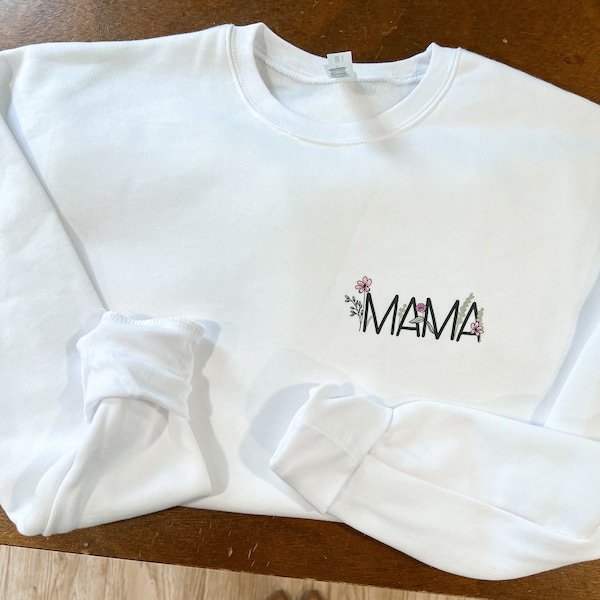 The Mama Sweatshirt + Tee (Floral Mama) | Mama Crew | Sweatshirts for Moms | Gift for Moms